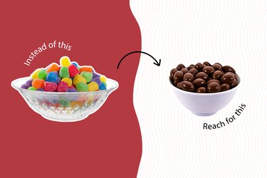 healthy junk food chocolate covered nuts