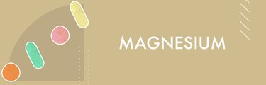 magnesium pills on beige background