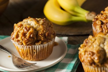 Homemade Banana Nut Muffins